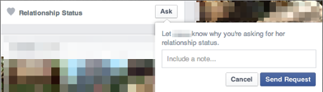 facebook relationship blurred