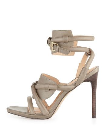 Rachel Zoe - Monica Piped Ankle-Wrap Sandal