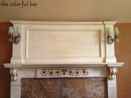 a mantel with no decorations