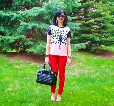 OOTD: Printed Tee, 2 Ways