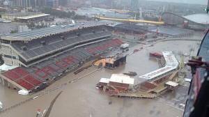 Calgary Stampede flooded