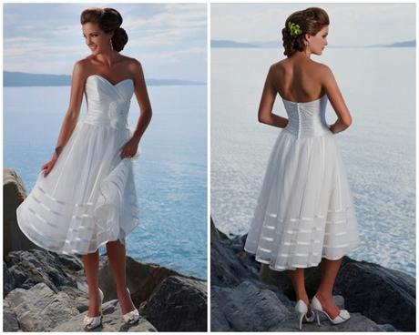 White going away dress