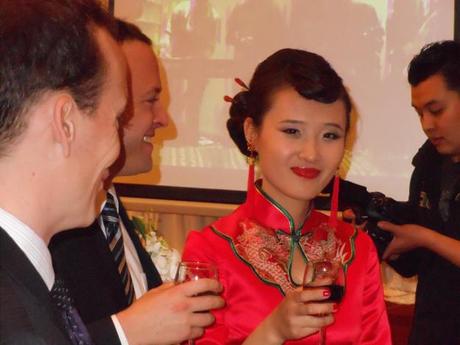 Bride at chinese wedding reception