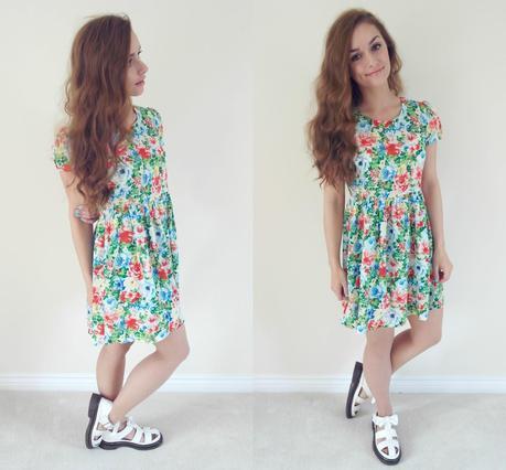 OOTD | Floral Tea Dress