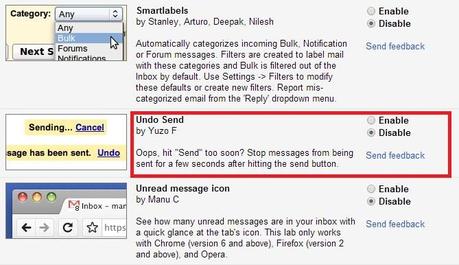 Unsend an email in Gmail.
