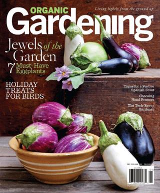 A sample cover image of Organic Gardening magazine