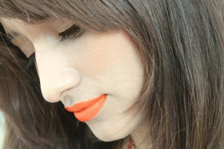 Colorbar Matte Touch Lipstick in Orange Punch | Review + FOTD