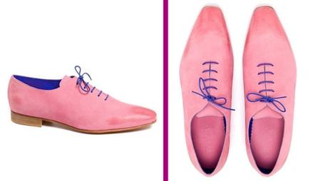 Sunrise Hand Brushed Pink Marshmallow Nubuck Leather Shoes by Arama Shoes