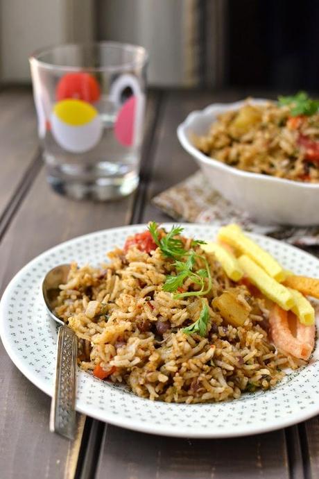 Sprouts Mixed Vegetable Pulao
