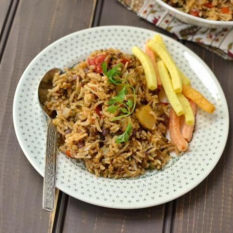 Sprouts Mixed Vegetable Pulao