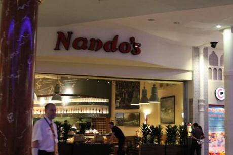 Nandos Trafford Centre Food Choices
