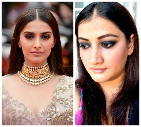 sonam kapoor cannes 2014 makeup