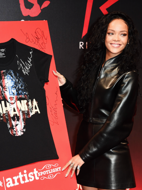 Rihanna Promotes Charity With Hard Rock Cafe