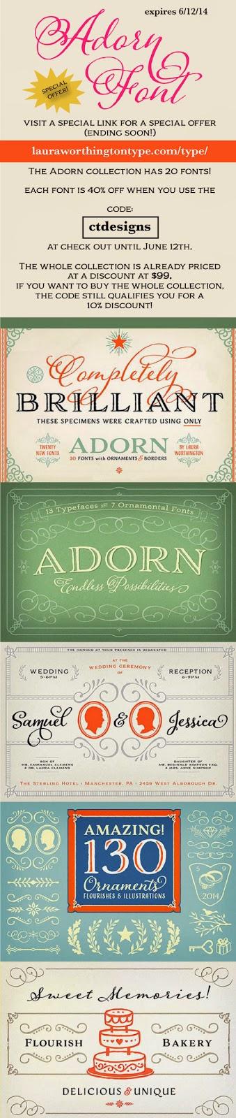 Adorn Font (Special Offer Through 6/12/14) - Paperblog