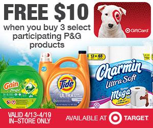 Image: Get Spring coupons and savings on your favorite P+G products at Target