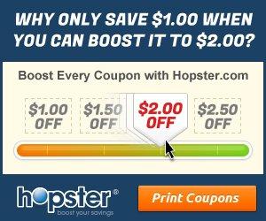 Image: Get printable grocery coupons from Hopster.com