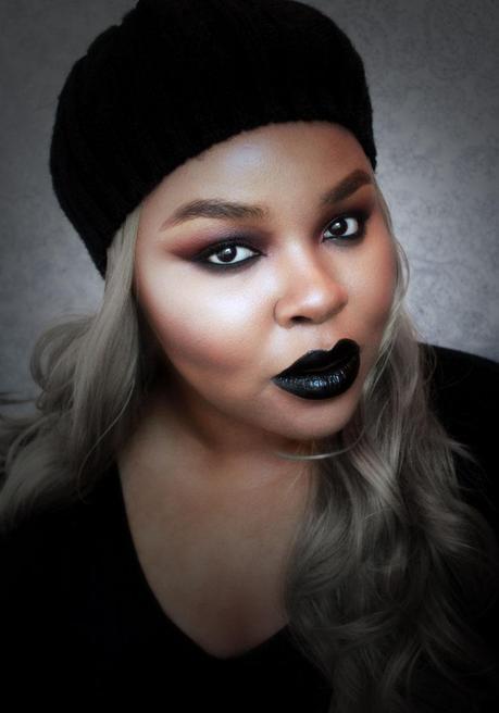 Gothic vampire Makeup, Black Lipstick