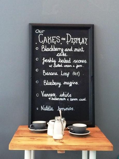 hand written blackboard menu personal touch tea room nottingham the pudding pantry