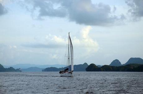 sailing away from Langkawi