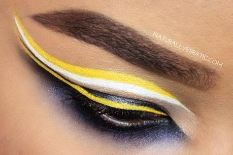 GRAPHIC EYE MAKEUP YELLOW + BLACK