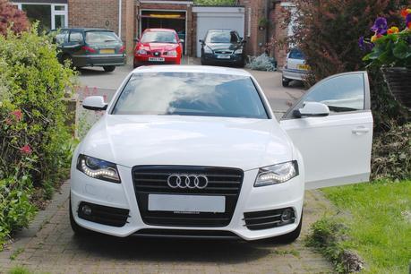 audi, audi a4, audi a4 white black edition