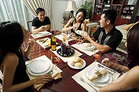 dinner table guests