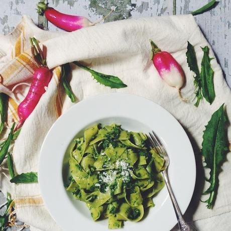 Radish top pumpkin seed pesto Processed with VSCOcam with f2 preset