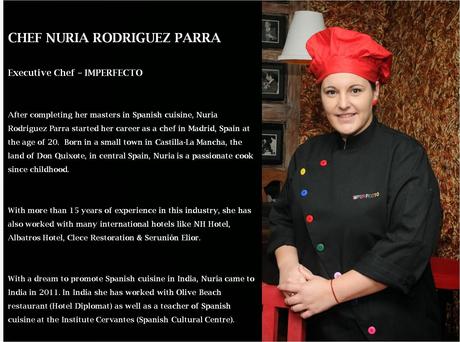 Know your Chef -  Nuria Rodríguez Paara, Exceutive Chef, Imperfecto