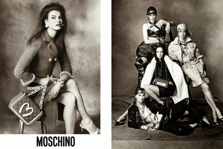 Moschino Fall 2014 Campaign with Carolyn, Karen, Raquel, Stella, Saskia and Linda