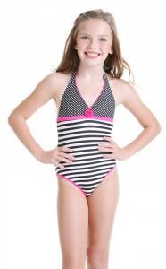 Girls one piece swimsuit