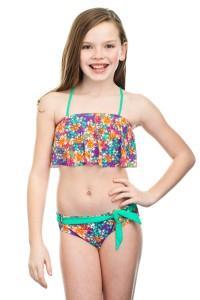 Flounce bikini for pre-teen girls 