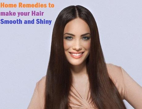 Smooth Shiny hair home remedies