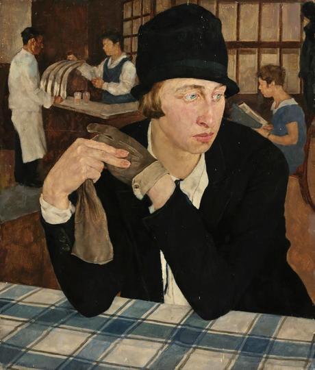 Im Gasthaus, by Lotte Laserstein