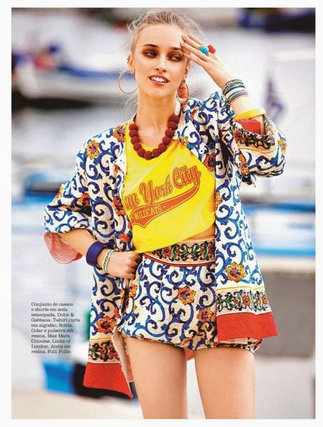 Marcelina Sowa For Elle Magazine, Portugal, July 2014