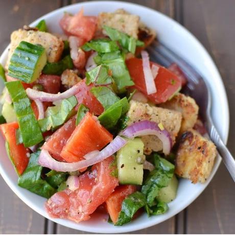 Greek Panzanella (Bread Salad)