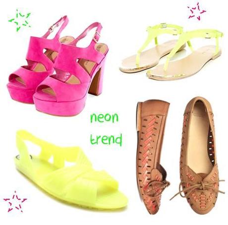 tuesday shoesday ideas for getting the summer 2014 neon trend on a budget