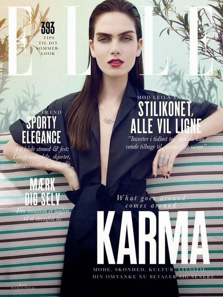 Maria Palm For Elle Magazine, Denmark, July 2014