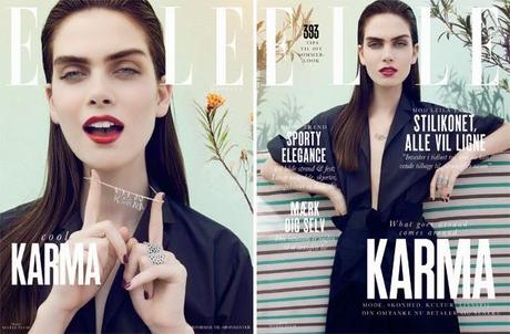 Maria Palm For Elle Magazine, Denmark, July 2014