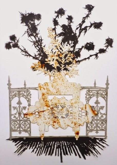 paper arts | hand cut paper art installation