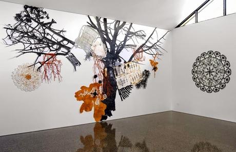 paper arts | hand cut paper art installation