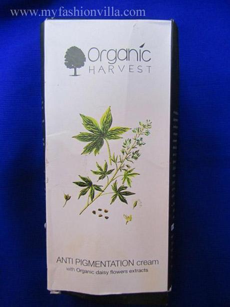 organic harvest anti pigmentation cream