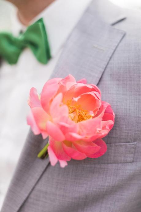 Peony Boutonniere