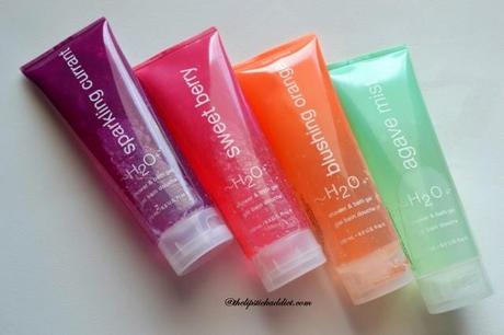 H2O+ Shower Gels : Black Currant, Sweet Berry, Blushing Orange and Agave Mist :: A Fabbag Haul