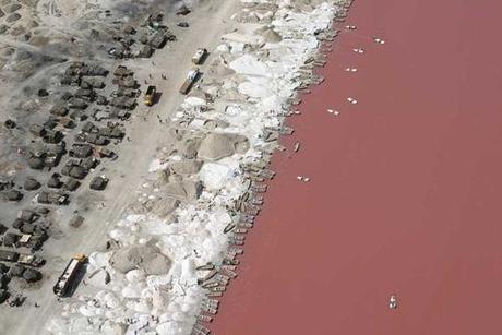 Photography of Lake Retba in Senegal