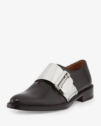 Strapped And Loaded:  Givenchy Richelieu Metal Buckle Loafer