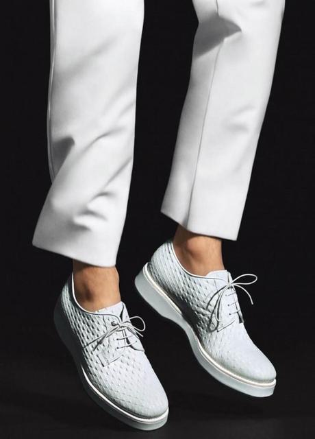 Emporio Armani Shoes white lace ups 736x1024 mens fashion 