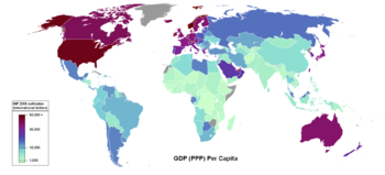 GDP (PPP) Per Capita based on 2008 estimates h...