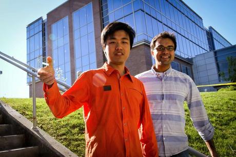 University of Utah electrical engineers Peng Wang and Rajesh Menon