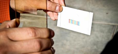 A thin rectangular layer called a polychromat can be integrated into the cover glass of a solar panel. This layer sorts sunlight into colors can be absorbed by solar cells to increase their efficiency without increasing the cost, according to a new study by University of Utah electrical engineers.