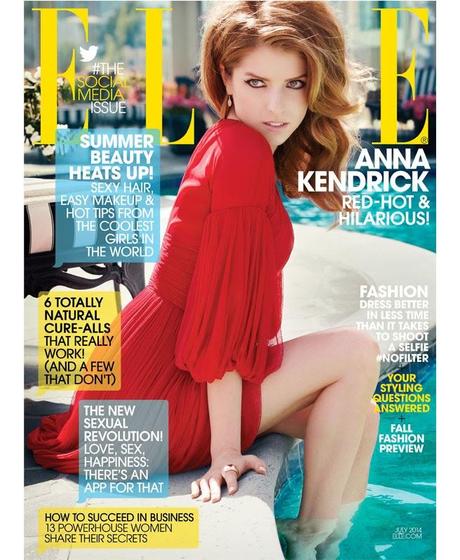 Anna Kendrick For Elle Magazine, July 2014